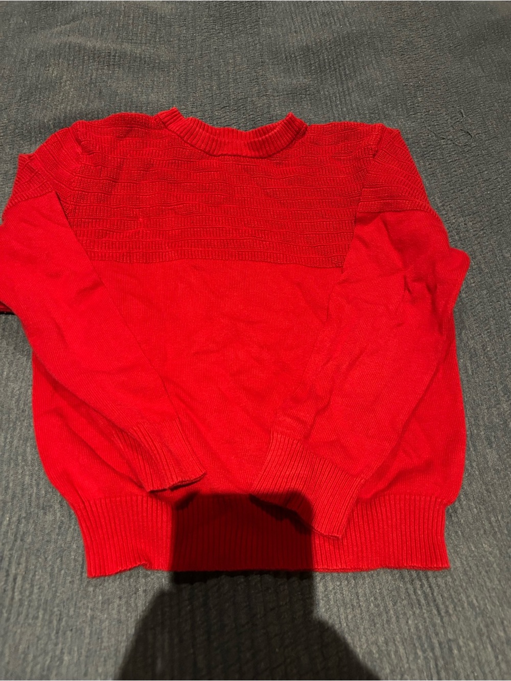 Cat & Jack Bright Red Crewneck Sweater